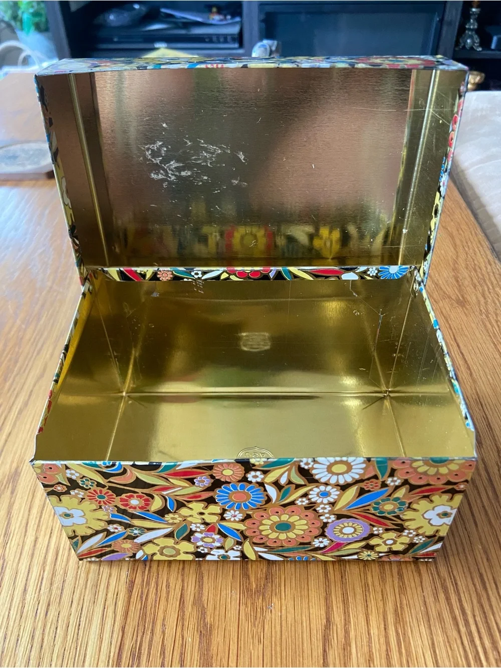 Vintage MCM J. Chein & Co. Flower Power Recipe Box